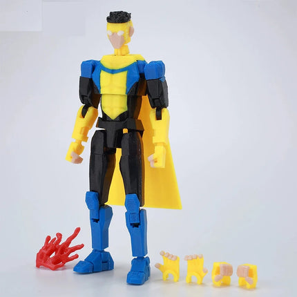 3D Printed Dummy 13 Invincible Boy Titan Model Multi-jointed Movable Action Figure Desktop Ornament Animation Model For Kids Fan