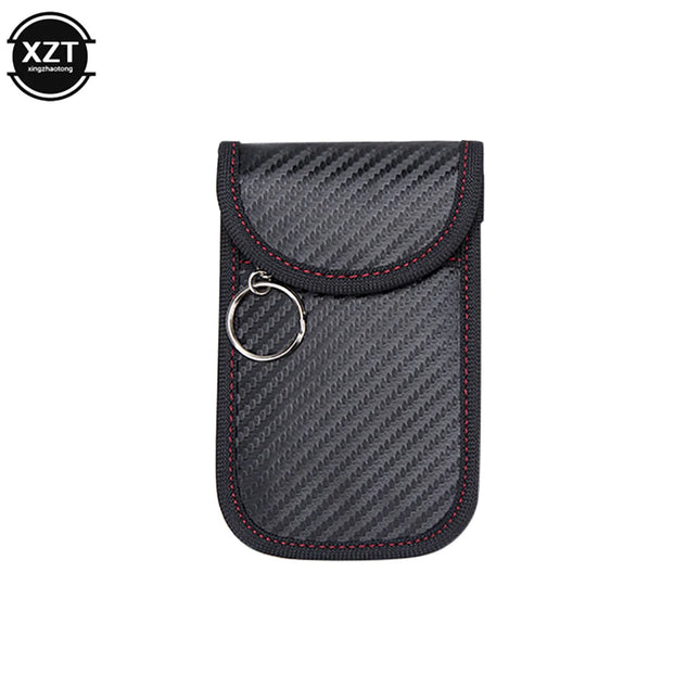 Car Key Signal Blocker Case Faraday Cage Fob Pouch Keyless RFID Blocking Bag Intorier Accessories Supply Car Styling