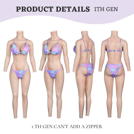 CYOMI Fake Boob Silicone Bodysuit Breast Forms Fake Vagina For Transgender Sissy Drag Queen Male Crossdresser Cosplay C/D/E Cup