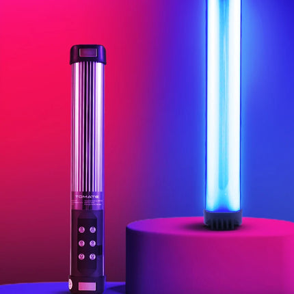 MIAOTU Handheld RGB Colorful Stick Light 30CM Handheld LED Light Wand CRI 95+ 2500K-9000K Photography Studio Lamp
