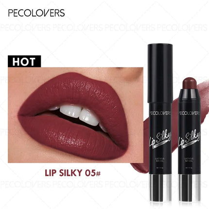 1pcs Multi-color Moisturizing Lipstick Pen, Multi-color Selection To Depict The Outline of The Lips, No Dryness, Lip Cosmetics