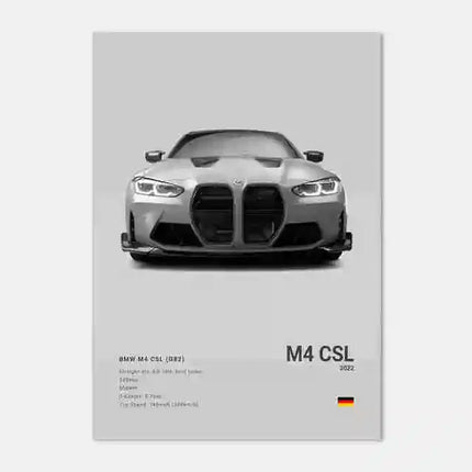 Pop Black And White Poster Wall Art Luxury Supercar F80 M3 M140 GTR HD Oil On Canvas Print Home Living Room Bedroom Decor Gift