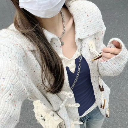 Women's Streetwear Fake Two-Piece Long Sleeve T-shirt Floral Lace Trim Casual Slim Fit Tees Female Autumn Winter Bottoming Top