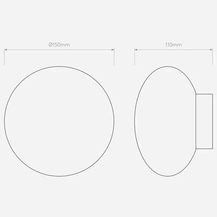 Modern White Wall Lamp Ball Glass Wall Sconce for Home Bathroom Mirror Living Room Bedroom Wall Decorative Interior Light
