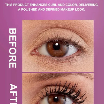 Colorful Silk Mascara Waterproof Lasting Mascara Yellow Black Cream Thickening Lengthening Curling Smudge-Proof Makeup Cosmetic