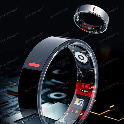 Men Women Smart Ring Health Monitoring Sport Tracker Step Count Rings 5ATM ,IP68 WaterProof  Gesture Control Smartring Ring Gift