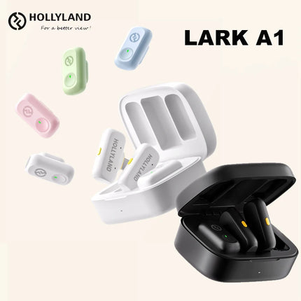 Hollyland LARK A1 Wireless Lavalier Microphone for iPhone Android Noise Cancellation Micphone for Tiktok Youtube Vlogging