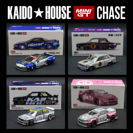 NEW **CHASE** Kaido House 1:64 MINIGT Skyline GTR R34 510 Wagon R33 NSX Diorama Car Model Collection Hidden Items