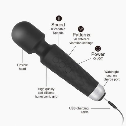Powerful Vibrating AV Vibrator Magic Wand Clitoris Stimulator Sex Toys for Women G Spot Massager Adult Female Sex Erotic Product