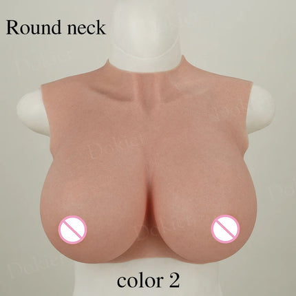 Dokier Realistic Silicone Breast Forms Fake Boobs Tits Shemale Transgender Sissy Drag Queen Crossdresser Breastplates Cosplay