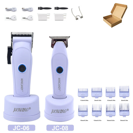 JUCAI MINICANDY JC06 Professional Hair Clipper DLC Blade 7200RPM Brushless Motor with Base Charger 3200mAh Hair Cutting Machine