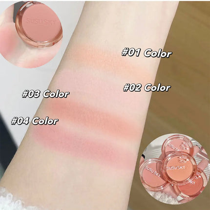 SUSU SKY Rabbit Monochrome Blush Matte Matte Long-lasting Color Not Easy to Fly Whitening Rouge