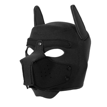 Adjustable Neoprene Puppy Play Hood Mask Pet Roleplay Padded Dog Head Mask BDSM Bondage Gear Adult Fetish Sex Toy for Men Women