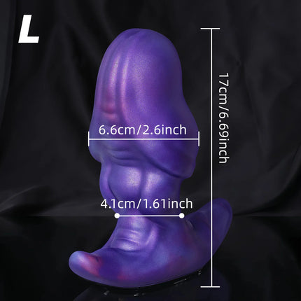 Large Glans Anal Plug Soft Silicone Butt Plug Strap-on Penetration Anal T-shaped base Wearable Design Anal vaginal masturbator