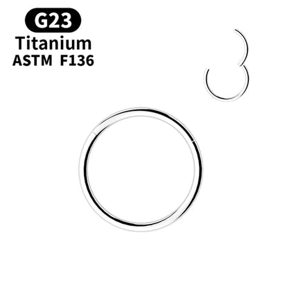 1/5Pcs Nose Rings G23 Titanium Lip Ring For Women And Men Piercing Jewelry Hoop Earrings Mixed Color Body Clips Hinged