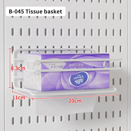 Home Study Storage Pegboard: Suitable for Displaying Figurines, Desk-Top Standing & Clip-On Storage for Furniture Items