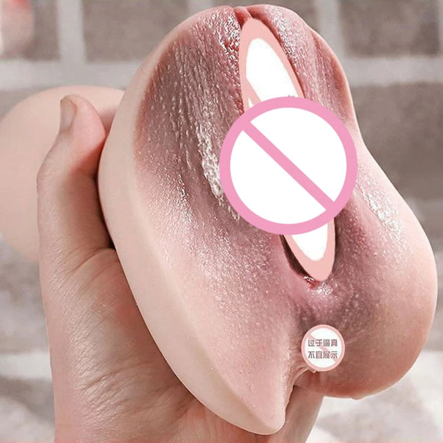 6.5 INCH Male Masturbator Real Vagina Anal Sex Toys Realistic Vulva Pocket Pussy Sex Toys for Men Adult 18+ Products