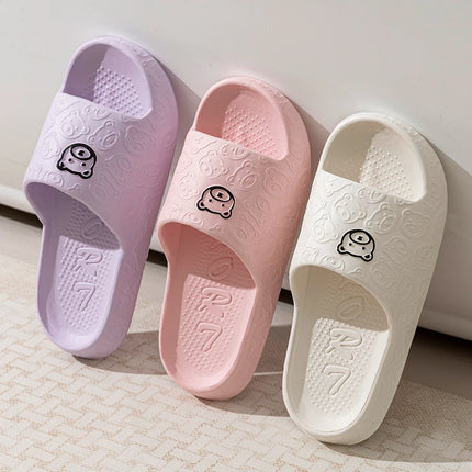 Fashion Women's Slippers Indoor Soft Sole Cartoon Bear Print Slides Bathroom EVA Indoor Men Summer Outdoor Cool Shoes Couple