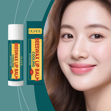 Mint Beeswax Lip Balm Improve Dryness Reduce Dead Skin Fade Lips Lines Non-Sticky Moisturizing Brighten Lipstick Daily Lip Care