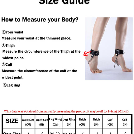 Women Fashion Sexy PU Leather Ankle Strap Street Style Gothic Bdsm Bondage Strap Punk Couple's Date Erotic Accessories