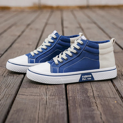 Stylish High - Top Canvas Sneakers: Trendy & Comfortable for Everyday Wear