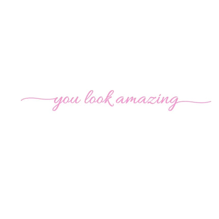 You Look Amazing Mirror Decal Vinyl Decal Bathroom Decor Inspire Motivational Quote Sticker Fitting Room Bedroom Decoration