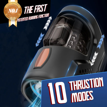 Automatic Male Masturbator Masturbation Cup 10 Thrusting & 10 Vibration Penis Dildo Vibrator Adult Sex machine Sex Toys for Men