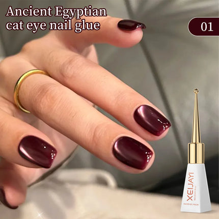 XEIJAYI 10ML Black Brown Cat Eye Gel Nail Polish UV Permanent Seedling Varnish Manicure Decor 2025 New Style