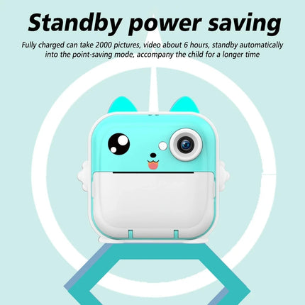 Children Instant Print Camera Kids Video Photography Digital Photo Camera Toy Mini Thermal Printer for Boy Girls Birthday Gift