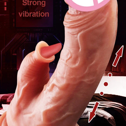 Realistic Big Glans Dildo Soft Silicone Huge Dick Strong Man Penis with Suction Cup Anal Vaginal Masturbators Sex Cock Adult 18+