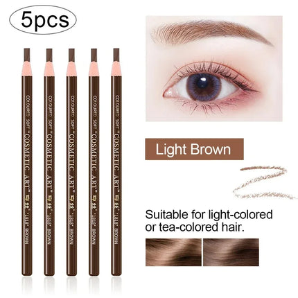 5pcs Hengsi Professional Microblading Pencil Permanent Eyebrow Pencil Tattoo Waterproof Art Tint Makeup Eye Brow Pen