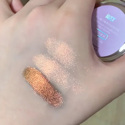 RMT Chameleon Highlight Pink Purple Fine Powder Cream Blusher Shiny ROMATIC Face Brighten High Gloss Integrated Plate Makeup