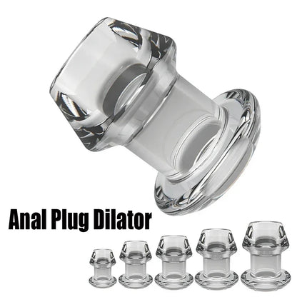 Anal Plug Dilator Hollow Butt Plugs Tunnel Cleaning Expansion Masturbator Shower Enema Prostate Massager Intimate Goods