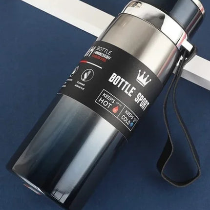 1000ml Thermal Water Bottle Thermos Vacuum Flask Double Stainless Steel Coffee Tea Insulated Cup Leakage-proof for Office