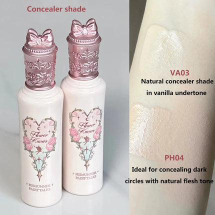Flower Knows Sweetie Bear 4-Color Concealer Palette Long-Lasting Full Coverage Waterproof Creamy Texture Makeup