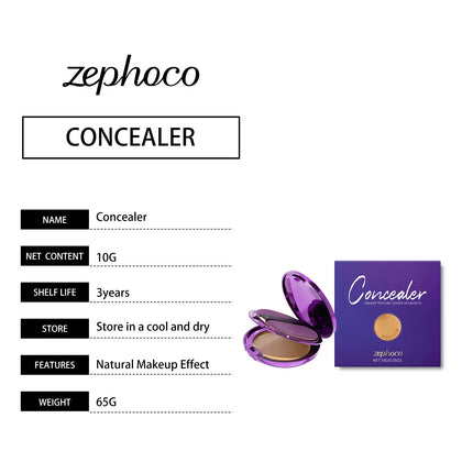Natural Shade Concealer Palette - Spot & Tattoo Concealing, Buildable, Long-Wearing Palette for All Skin Types