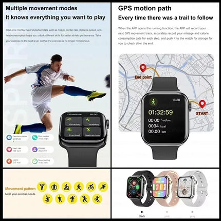 New Smart Watch Women Series 10 Screen Bluetooth Call Heart Rate Blood Pressure Men GPS Smartwatch for Android IOS Sports Watch