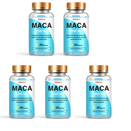 Maca Root Tablets for Men To Maximize Vitality and Performance Made with Black Maca, Ashwagandha,Black Pepper