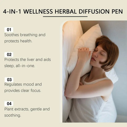 4pcs Air Freshener Pen Relaxation Sensory Clear Breathing Good Mind Freshening Fragrance Aromatherapy Diffuser Lung Cleaning Pen