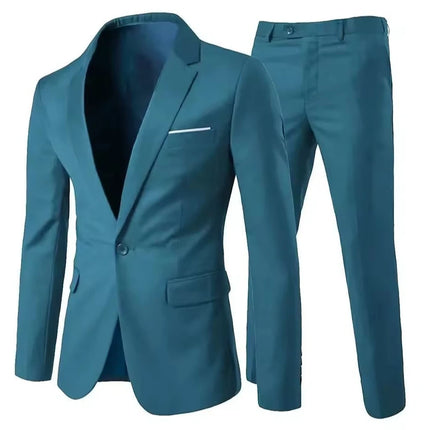 Suits For Men Wedding 2 Pieces Set Elegant Jackets Pants  Blazers Slim Fit Formal Outfit Fashion Business Classic 2025 Costume