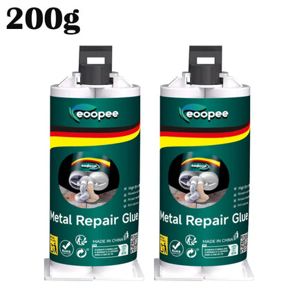 Strong AB Casting Adhesive - High Temperature Resistant Metal & Plastic Repair Glue, Industrial Strength Epoxy for Casting, Weld