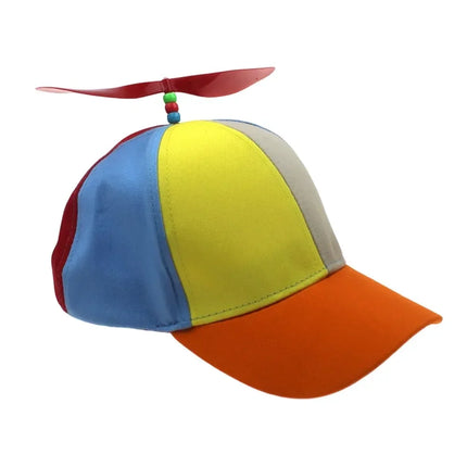 Bamboo Dragonfly Rainbow Sun Cap Funny Adventure Dad Hat Snapback Hat Helicopter Propeller Design for  Boys Girls Adult