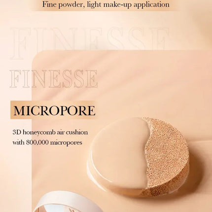 2 in 1 Double Layer Powder Cushion Clear Natural Lasting Brightening Sadoer Makeup Concealer Loose Powder Air Cushion BB Cream