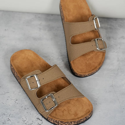 Women's Fashion Slippers Waterproof Non-Slip Thick Sole Wear-Resistant Home Outdoor Slip-On Casual Slippers
