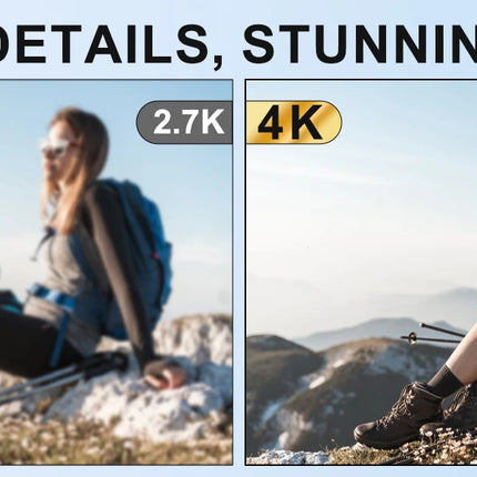 NBD 4K Camcorder Video Camera with 48MP Vlogging Camera With Wi-Fi & App Control,Video Recorder with 3X Battery Life, 16X Zoom