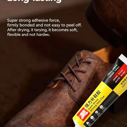 60ml Clear Shoe Repair Adhesive Quick-drying Low Odor Strong Adhesive Soft Resin Shoe Glue for Fixing Worn Shoes or Boots