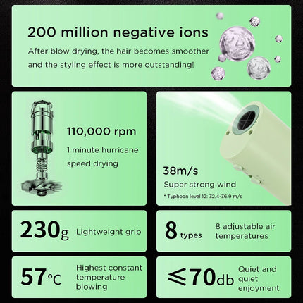 High-Power Silent Pet Hair Dryer with Beauty Bristles Quick Blow Portable Dog Grooming Tool Universal with Hanging Neck Desi