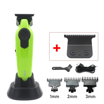 Professional Hair Trimmer Barber Carving Gradient Finish Machine Electric Clipper with Charger Stand Hair Cutting Machine