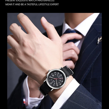 2026 TPW Field Watch Easy Reading Fabric Strap 24 Hours Display Quartz Movement Day function