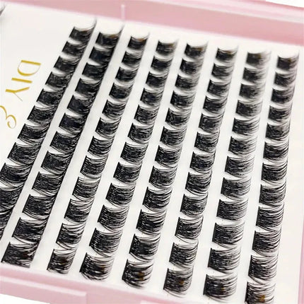 Eyelash Extension Kit - Individual Eyelashes Set, D-Curl, Multiple Lengths, Odorless, Easy to Apply for Home Makeup Books